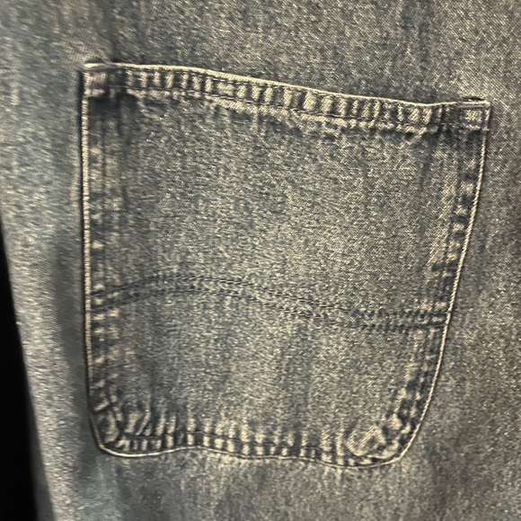 🇺🇸Americana Cropped Denim Overalls, 4th of July, size Large - Picture 5 of 8